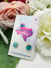 Seaside Marbled Clay Studs