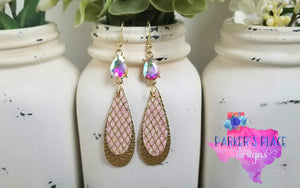 Opal and Gold Dangles
