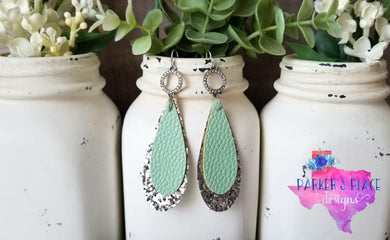 Mint and Silver Dangles
